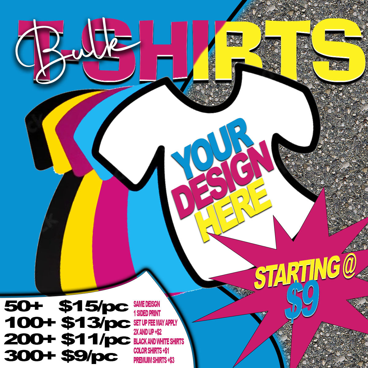 Bulk Custom Printed Shirts